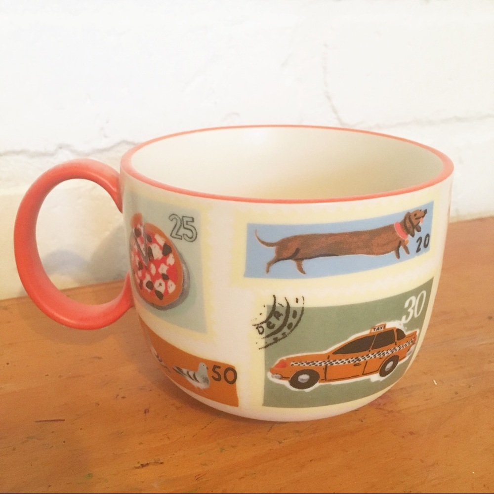 ANTHROPOLOGIE hello beautiful Oversize Coffee Mug
